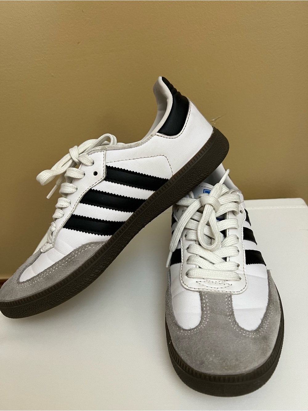 adidas White, Black & Gray Retro Low-Top Sneakers